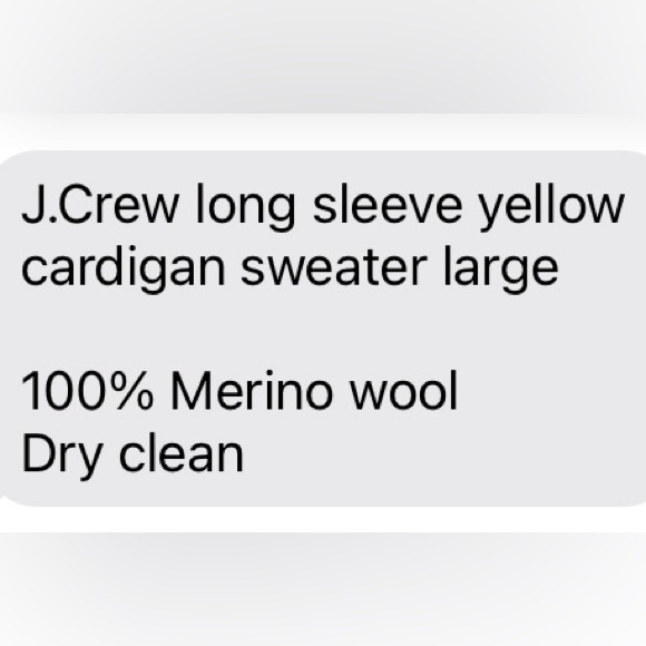 NWOT J.Crew yellow button front cardigan sweater L - Picture 6 of 7